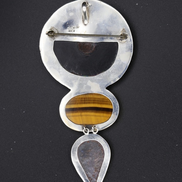 Vintage Amy Kahn Russell Pin/Pendant AKR silver - Picture 2 of 3